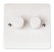 Scolmore CMA146 - 2 Gang 2 Way 250Va Dimmer Switch MODE Accessories Scolmore - Sparks Warehouse