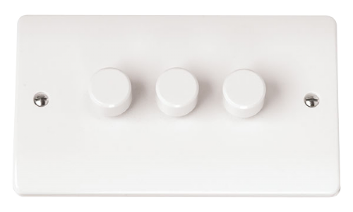 Scolmore CMA147 - 3 Gang 2 Way 250Va Dimmer Switch MODE Accessories Scolmore - Sparks Warehouse
