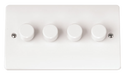 Scolmore CMA148 - 4 Gang 2 Way 250Va Dimmer Switch MODE Accessories Scolmore - Sparks Warehouse