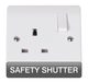 Scolmore CMA1635 Mode Sockets - 13a Uk Safety Shutter 250v 1g 13a Dp Sw Skt Twin Earth  Scolmore - Sparks Warehouse