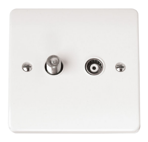 Scolmore CMA170 - Non-Isolated Satellite And Coaxial Outlet MODE Accessories Scolmore - Sparks Warehouse