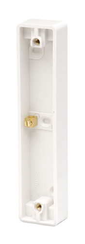 Scolmore CMA176 - 10AX 2 Gang 19mm Deep Architrave Pattress Box with Earth Terminal MODE Accessories Scolmore - Sparks Warehouse