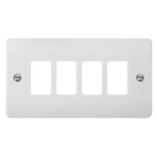 Scolmore CMA20404 - 4 Gang GridPro® Frontplate GridPro Scolmore - Sparks Warehouse