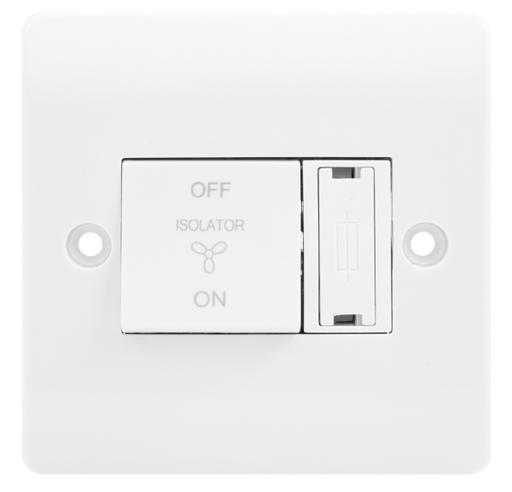 Scolmore CMA3020 Mode Switch Plates - 3 Pole 10a 3p Fan Isolator W/3a Fuse Cma  Scolmore - Sparks Warehouse