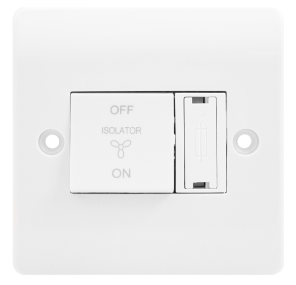 Scolmore CMA3020 Mode Switch Plates - 3 Pole 10a 3p Fan Isolator W/3a Fuse Cma  Scolmore - Sparks Warehouse