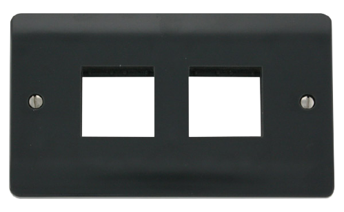 Scolmore CMA404AG - 2 Gang Plate - 2 x 2 Apertures Mode Part M Scolmore - Sparks Warehouse