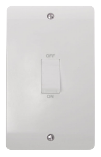 Scolmore CMA502 - 45A 2 Gang DP Switch With White Rockers MODE Accessories Scolmore - Sparks Warehouse