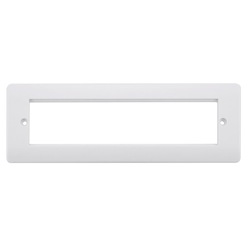 Scolmore CMA608 New Media Unfurnished Plates - Mode 8 Module Urea Front Plate & Yoke - Mode  Scolmore - Sparks Warehouse