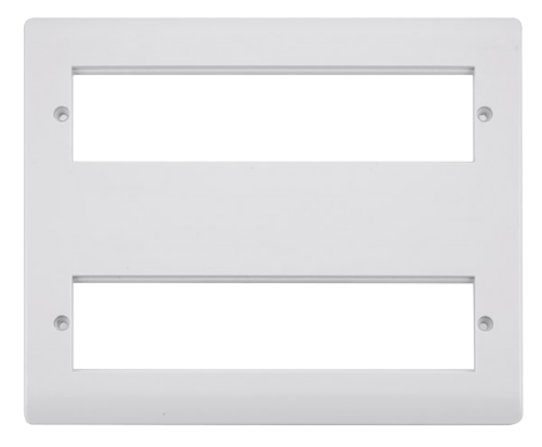 Scolmore CMA612 - 12 Minigrid Module Plate + Yokes - White MiniGrid Scolmore - Sparks Warehouse