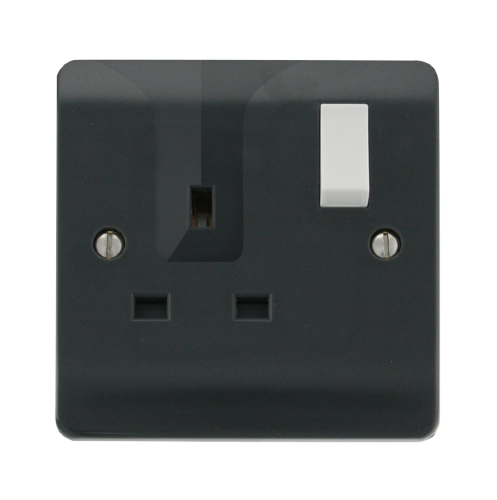 Scolmore CMA735AG - 13A 1 Gang DP Switched Locating Plug Socket Mode Part M Scolmore - Sparks Warehouse
