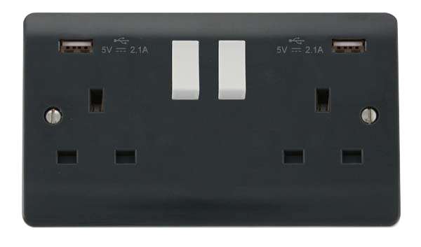 Scolmore CMA780AG Mode Part M Sockets - Usb 2g Skt Usb 4.2a Pt M  Scolmore - Sparks Warehouse