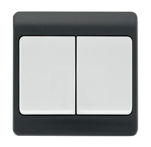 Scolmore CMA812AG - 10AX 2 Gang 2 Way Wide Rocker Switch Mode Part M Scolmore - Sparks Warehouse