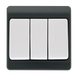 Scolmore CMA813AG - 10AX 3 Gang 2 Way Wide Rocker Switch Mode Part M Scolmore - Sparks Warehouse