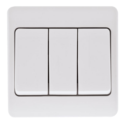 Scolmore CMA813 - 10AX 3 Gang 2 Way Wide Rocker Switch MODE Accessories Scolmore - Sparks Warehouse