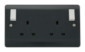 Scolmore CMA836AG - 13A 2 Gang DP Out Board Switched Socket Mode Part M Scolmore - Sparks Warehouse