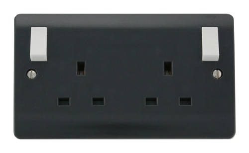 Scolmore CMA836AG - 13A 2 Gang DP Out Board Switched Socket Mode Part M Scolmore - Sparks Warehouse
