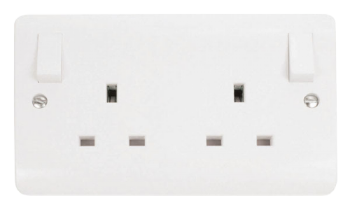Scolmore CMA836 - 13A 2 Gang DP Out Board Switched Socket MODE Accessories Scolmore - Sparks Warehouse