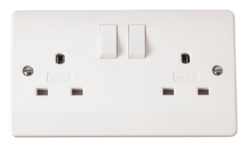 Scolmore CMA936 - 13A 2 Gang DP Switched Non-Standard Socket MODE Accessories Scolmore - Sparks Warehouse