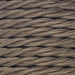 1.5mm Core Decorative Braided Fabric Flex  - 1 Metre Length  - COFFEE TWIST