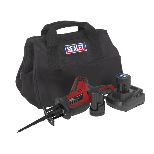 Sealey - CP1208KIT Cordless Reciprocating Saw 12V - 2 Batteries Electric Power Tools Sealey - Sparks Warehouse