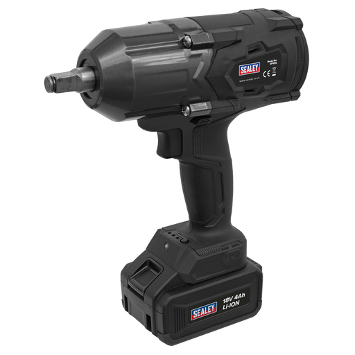 Sealey CP1812 - Cordless Impact Wrench 18V 4Ah Lithium-ion 1/2"Sq Drive Electric Power Tools Sealey - Sparks Warehouse