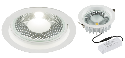 Knightsbridge CRDL20 230V 20W COB LED Recessed Commercial Downlight 4000K ML Knightsbridge - Sparks Warehouse