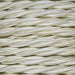 1.5mm Core Decorative Braided Fabric Flex  - 1 Metre Length  - CREAM TWIST