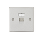 Knightsbridge CS45BC RJ45 Network Outlet - Square Edge Brushed Chrome Data Socket Knightsbridge - Sparks Warehouse