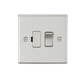 Knightsbridge CS63BC 13A Switched Fused Spur Unit - Square Edge Brushed Chrome Fuse Unit Knightsbridge - Sparks Warehouse