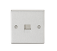 Knightsbridge CS73BC Telephone Master Outlet - Square Edge Brushed Chrome Telephone Socket Knightsbridge - Sparks Warehouse