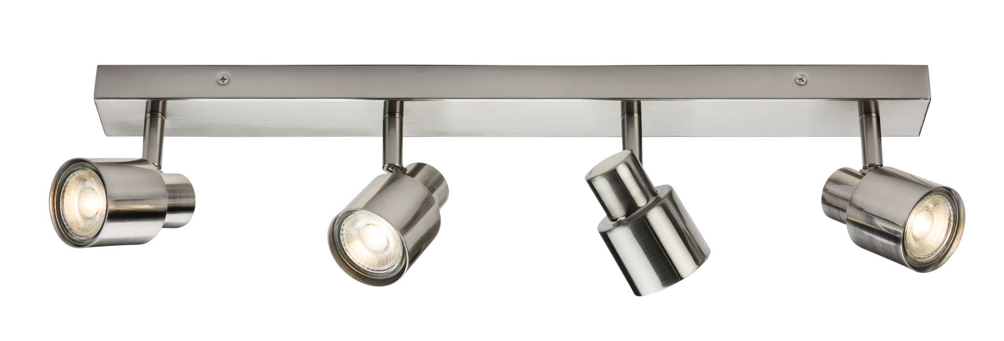 Knightsbridge CSP4BC 230V GU10 Quad Bar Spotlight - Brushed Chrome ML Knightsbridge - Sparks Warehouse