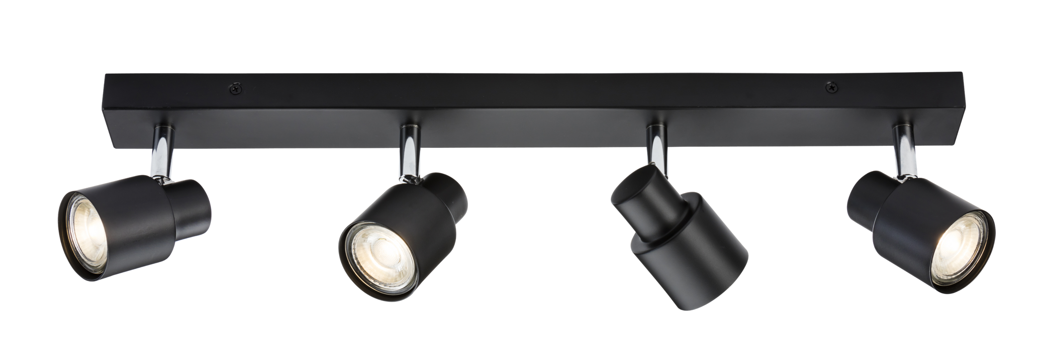Knightsbridge CSP4MB 230V GU10 Quad Bar Spotlight - Matt Black ML Knightsbridge - Sparks Warehouse