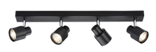 Knightsbridge CSP4MB 230V GU10 Quad Bar Spotlight - Matt Black ML Knightsbridge - Sparks Warehouse