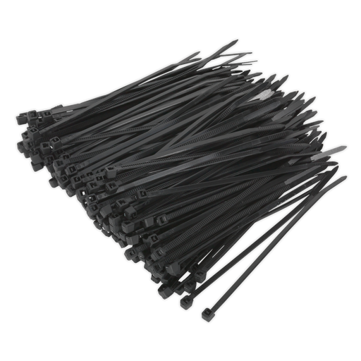 Sealey - CT10025P200 Cable Tie 100 x 2.5mm Black Pack of 200 Consumables Sealey - Sparks Warehouse