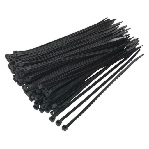 Sealey - CT20048P100 Cable Tie 200 x 4.8mm Black Pack of 100 Consumables Sealey - Sparks Warehouse