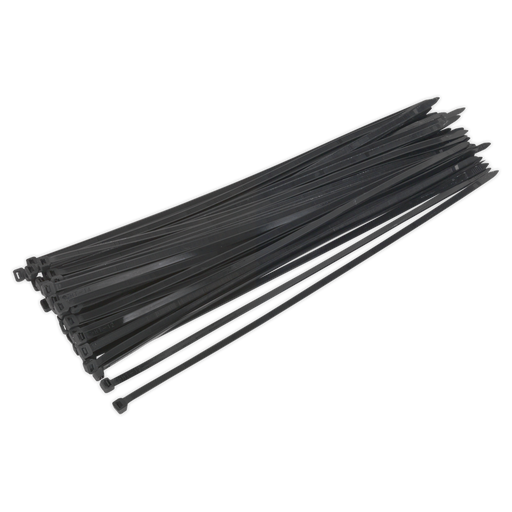 Sealey - CT45076P50 Cable Tie 450 x 7.6mm Black Pack of 50 Consumables Sealey - Sparks Warehouse