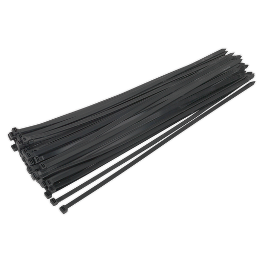 Sealey - CT65012P50 Cable Tie 650 x 12mm Black Pack of 50 Consumables Sealey - Sparks Warehouse
