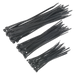 Sealey - CT75B Cable Tie Assortment Black Pack of 75 Consumables Sealey - Sparks Warehouse