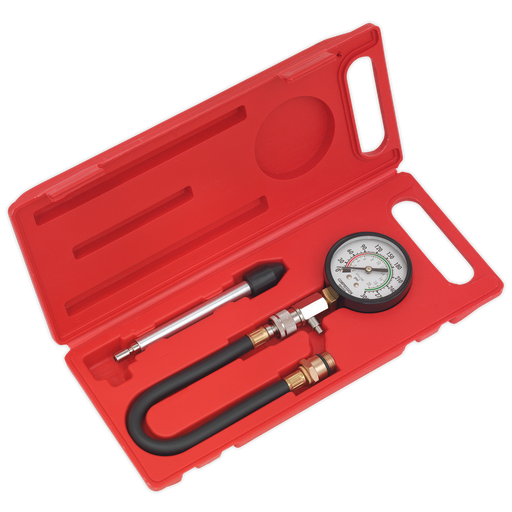 Sealey - CT951 Petrol Engine Compression Test Kit 3pc Vehicle Service Tools Sealey - Sparks Warehouse