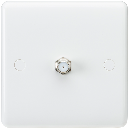 Knightsbridge CU0150 Curved Edge SAT TV Outlet (non-isolated) Knightsbridge Grid Knightsbridge - Sparks Warehouse