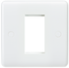 Knightsbridge CU1G White Curved Edge 1G Modular Faceplate Light Switches Knightsbridge - Sparks Warehouse