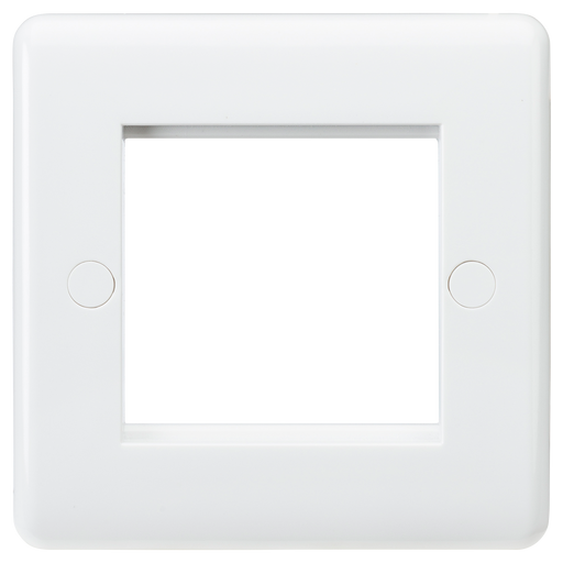 Knightsbridge CU2G White Curved Edge 2G Modular Faceplate Light Switches Knightsbridge - Sparks Warehouse