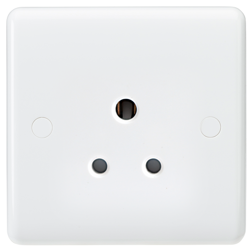Knightsbridge CU5U Curved Edge 5A Unswitched Round Pin Socket Knightsbridge Grid Knightsbridge - Sparks Warehouse