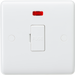 Knightsbridge CU6000N White Curved edge 13A fused spur unit with neon Light Switches Knightsbridge - Sparks Warehouse