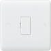 Knightsbridge CU6000 White Curved edge 13A fused spur unit Light Switches Knightsbridge - Sparks Warehouse