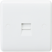 Knightsbridge CU7400 White Curved edge telephone extension socket Light Switches Knightsbridge - Sparks Warehouse