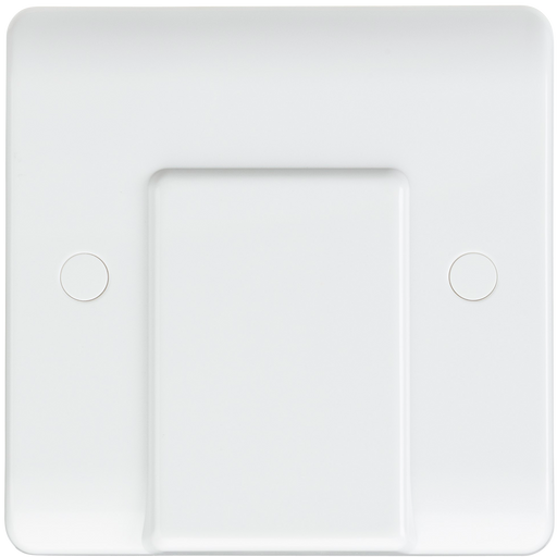 Knightsbridge CU8342 White Curved edge 20A flex outlet plate Light Switches Knightsbridge - Sparks Warehouse