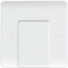 Knightsbridge CU8342 White Curved edge 20A flex outlet plate Light Switches Knightsbridge - Sparks Warehouse