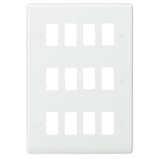 Knightsbridge CUG12 Curved edge 12G grid faceplate Knightsbridge Grid Knightsbridge - Sparks Warehouse