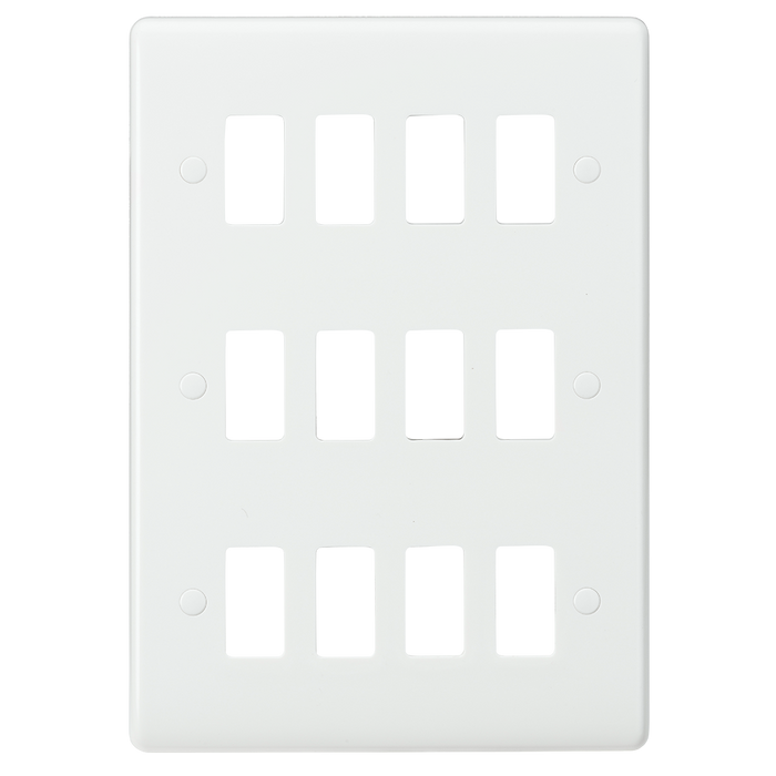 Knightsbridge CUG12 Curved edge 12G grid faceplate Knightsbridge Grid Knightsbridge - Sparks Warehouse